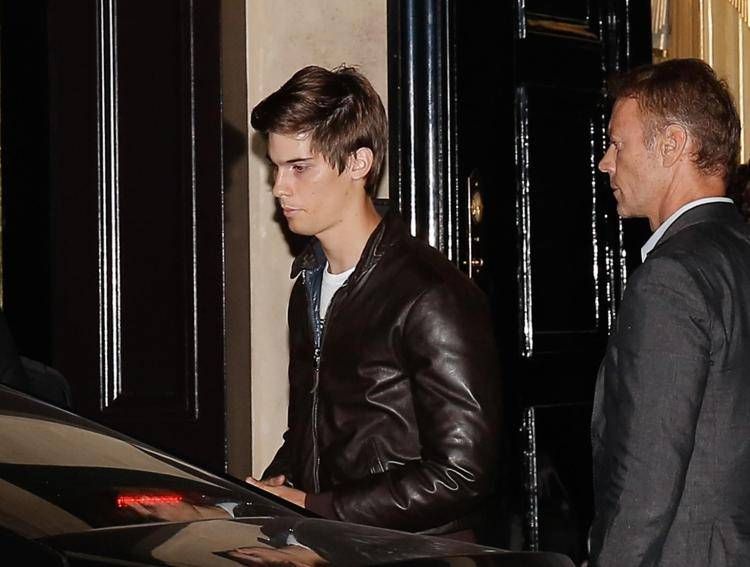Rocco Siffredi con il figlio Tano (Fotogramma)