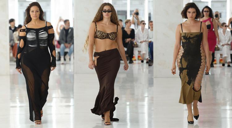 Tre uscite della collezione Karoline Vitto supported by Dolce&Gabbana