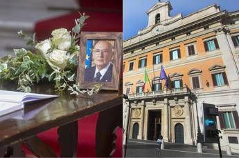 Giorgio Napolitano, funeral in the Chamber today