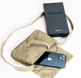Swappie, an eco bag as a gift with all Premium iPhones