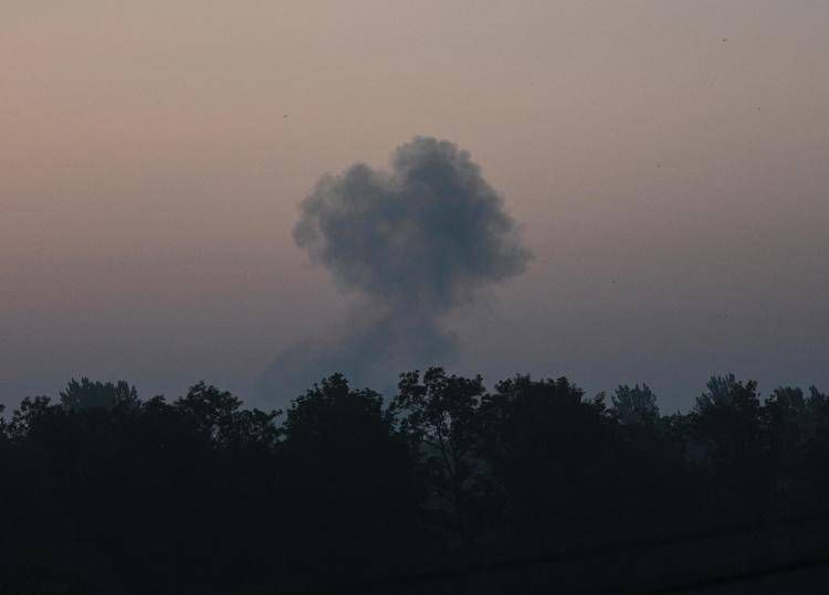 Assalto con droni (Afp)