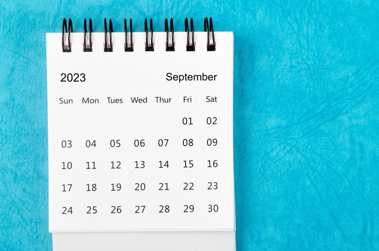 Pagina di settembre del calendario - ()