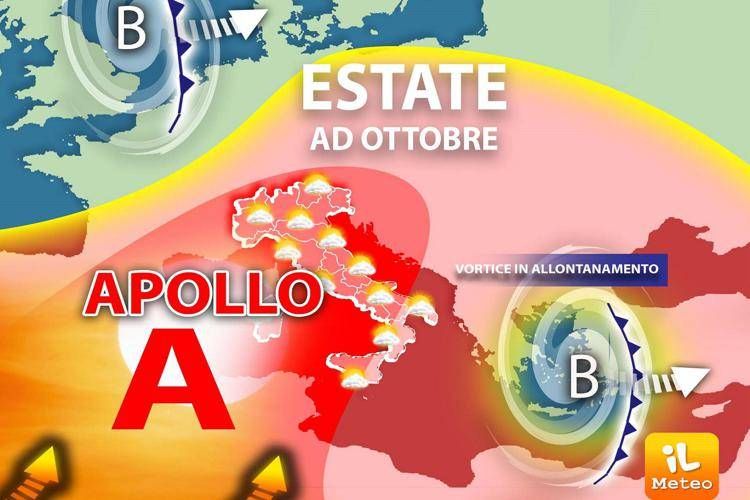 Estate ad ottobre, dal weekend sempre più caldo con l’Anticiclone Apollo: le previsioni meteo