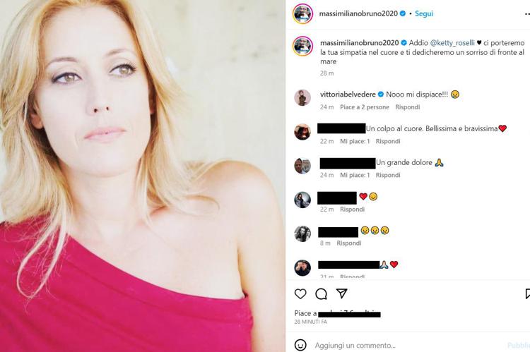 Il messaggio per la morte di Ketty Roselli del regista, attore e sceneggiatore Massimiliano Bruno su Instagram