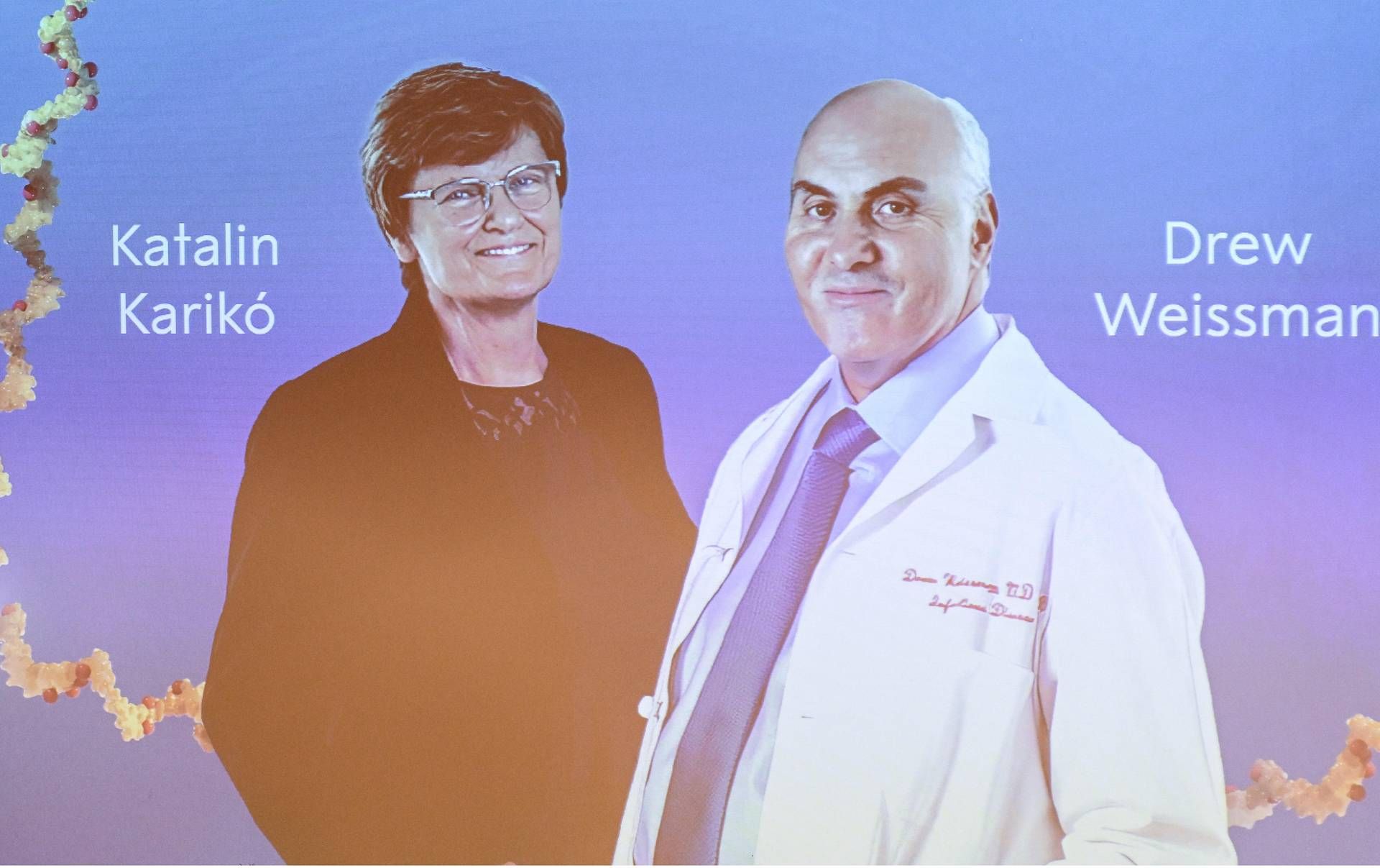award to the ‘parents’ of mRna vaccines
