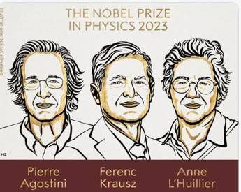 Nobel Fisica 2023 a Pierre Agostini, Ferenc Krausz e Anne L'Huilli