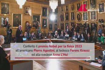 Nobel Fisica 2023 ad Agostini, Krausz e L'Huillier