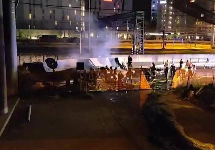 Il luogo dell'incidente a Mestre