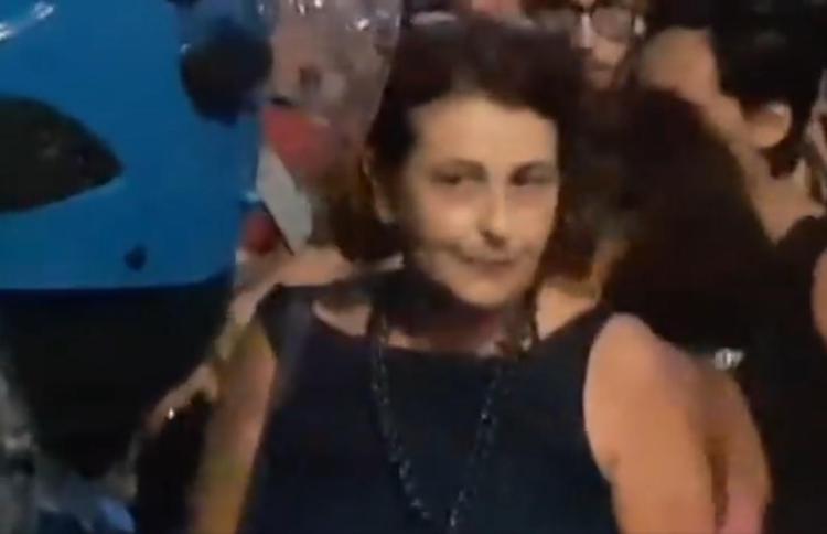 Un fermo immagine del video postato da Salvini in cui si riconoscerebbe la giudice Iolanda Apostolico 