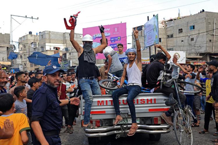 Scene di festa a Gaza - (Afp)