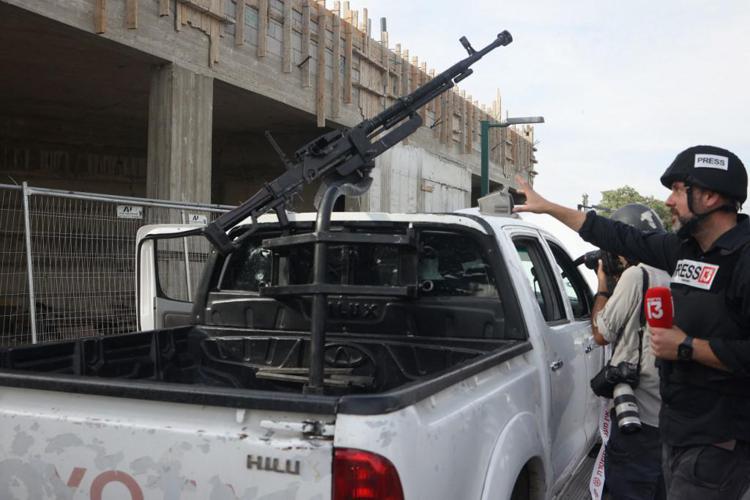 Un veicolo usato dai miliziani di Hamas