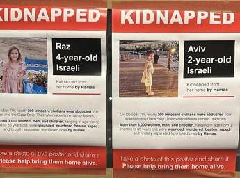 European capitals covered with photos of hostages Israel: “Muslims push for release”
