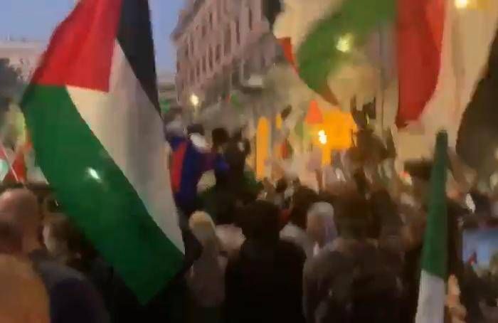 ‘Free Palestine’, demonstration today in Rome: hundreds in the square