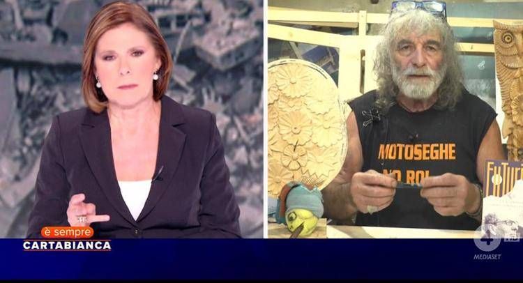 Bianca Berlinguer e Mauro Corona