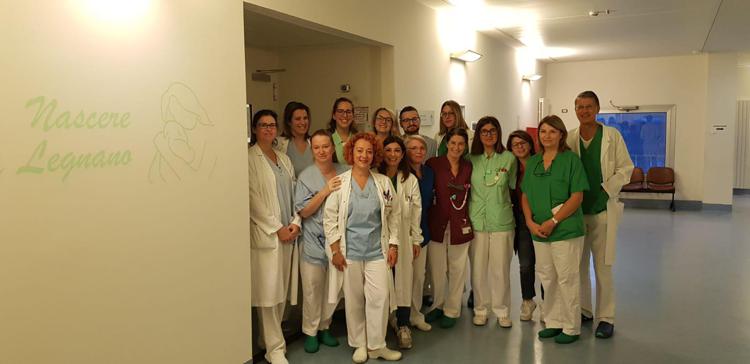 Il team di Ostetricia dell'ospedale di Legnano