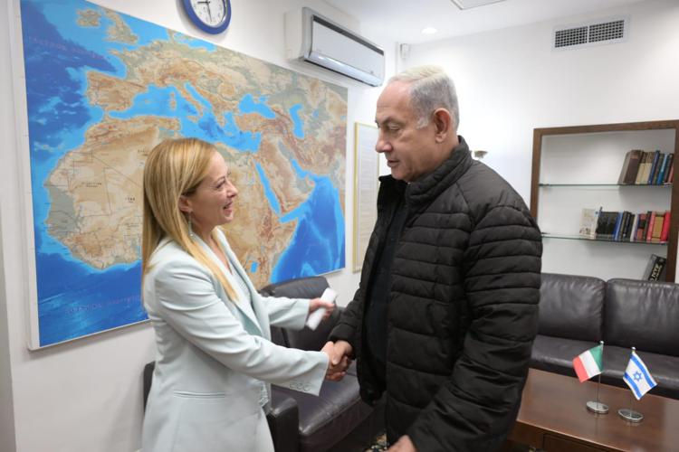 Giorgia Meloni e Benjamin Netanyahu