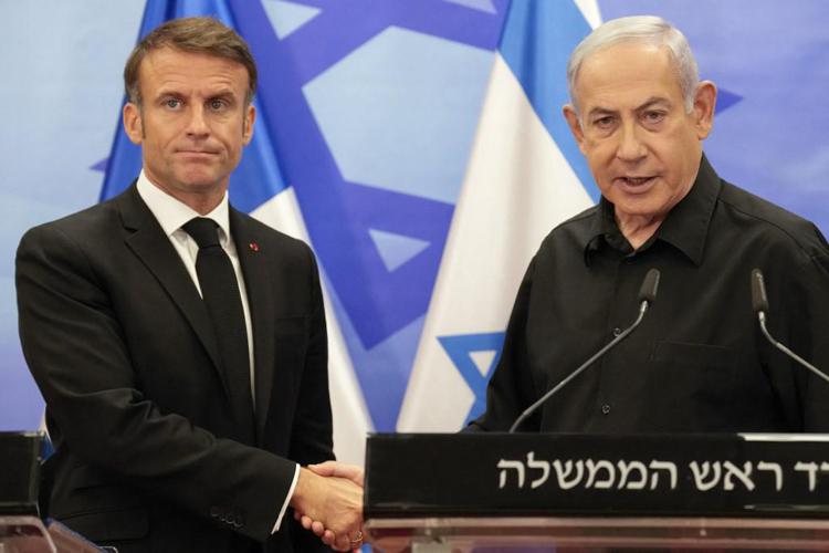 Emmanuel Macron e Benjamin Netanyahu