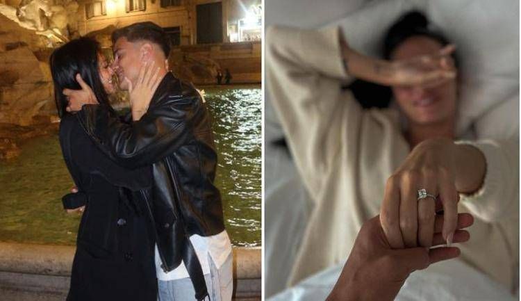 Dybala e Oriana Sabatini: la proposta di matrimonio e l'anello - Instagram