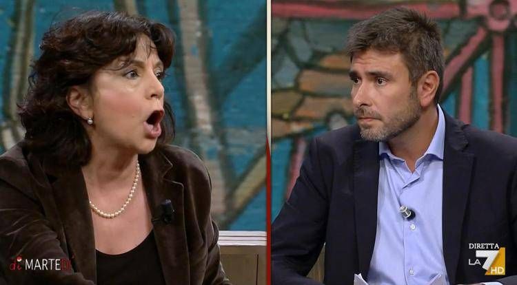 Donatella Di Cesare e Alessandro Di Battista