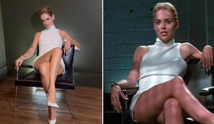 Chiara Ferragni e la scena iconica di Sharon Stone