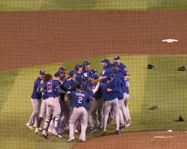 La festa dei Texas Rangers