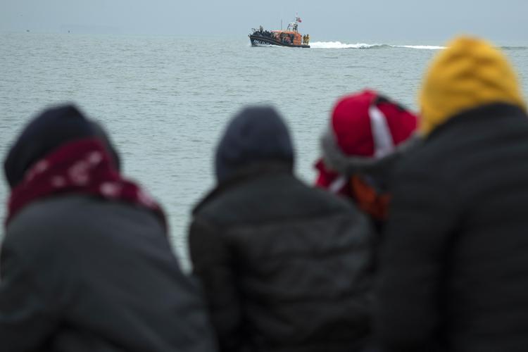 Migranti su una nave