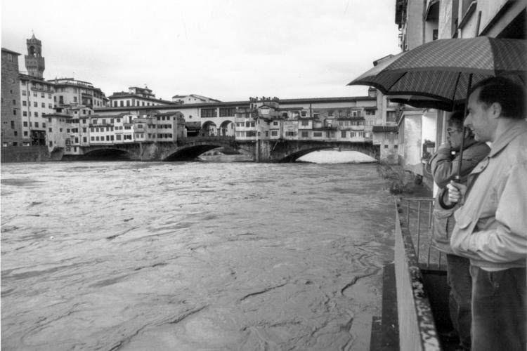 Un'immagine dell'alluvione del 1966 - FOTOGRAMMA