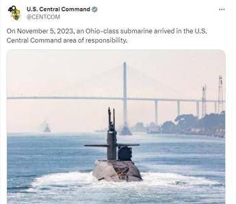 US deploys nuclear submarine Ohio in the Middle East, what can it do