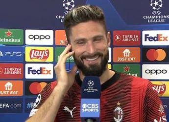 Giroud, the lesson on TV after AC Milan-PSG: “My name is not Girù” – Video