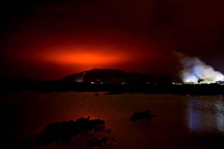 Magma dal vulcano Fagradalsfjall, in Islanda - Afp