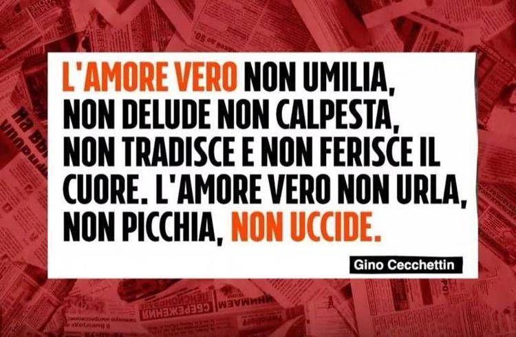La citazione scelta dal padre di Giulia