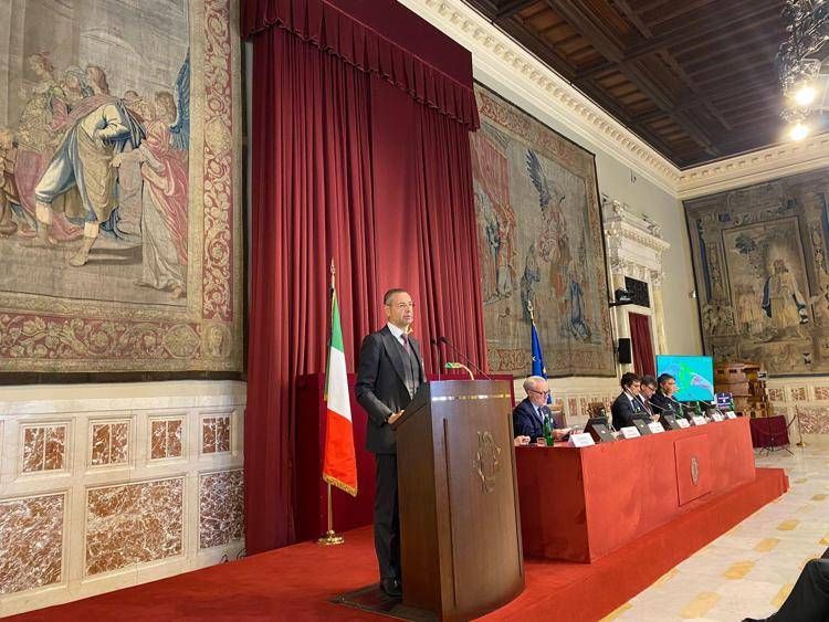 La presentazione del rapporto Dekra sulla sicurezza stradale 2023. Foto Adnkronos