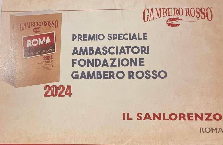 Il Gambero Rosso premia il Sanlorenzo: