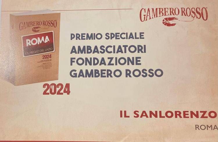 Il Gambero Rosso premia il Sanlorenzo: 