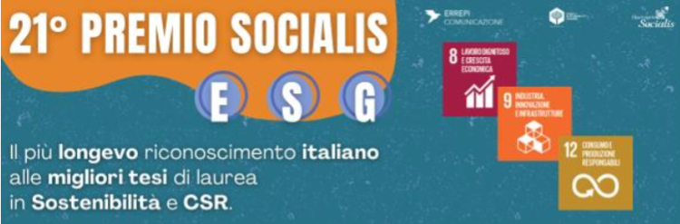 Sostenibilità, assegnato il Premio Socialis 2023 per le migliori tesi italiane