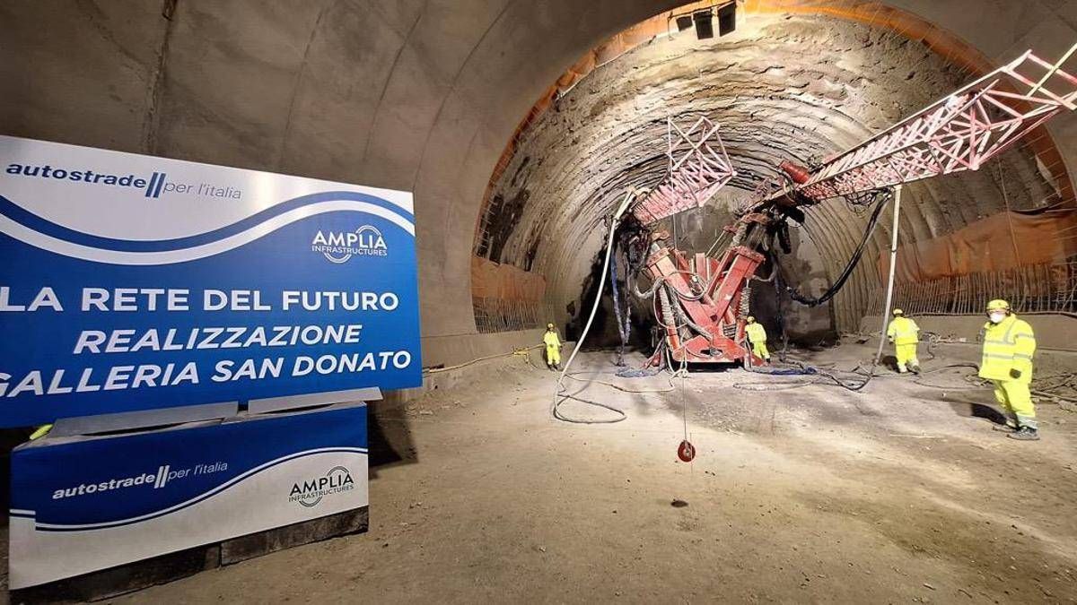 Aspi, sopralluogo della Galleria S. Donato per il potenziamento della A1 tra Firenze Sud e Incisa