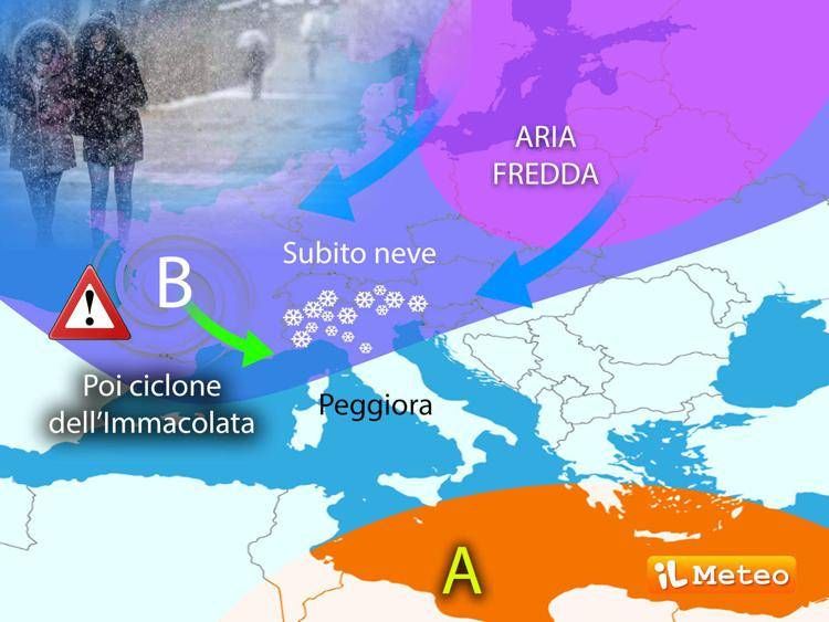 La mappa meteo