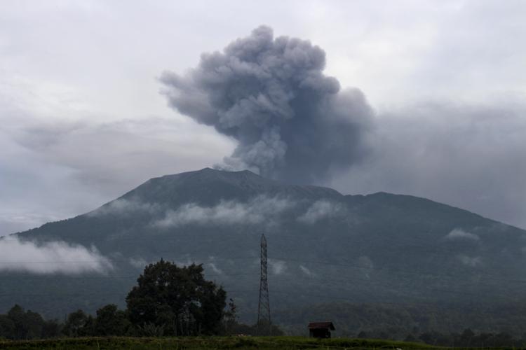 Il vulcano Marapi in Indonesia - (Afp)