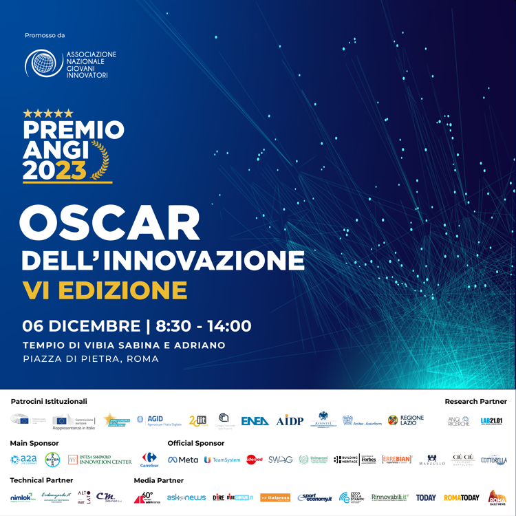 Premio ANGI 2023, gli Oscar dell'Innovazione italiana alla VI edizione - Guarda la diretta