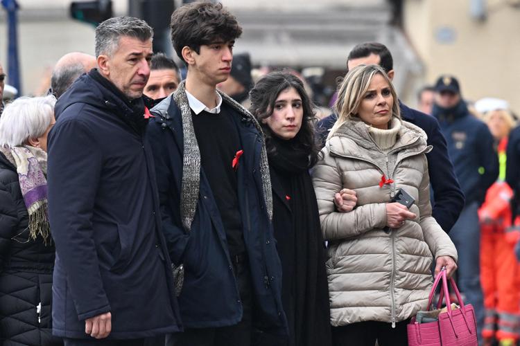 La famiglia di Giulia Cecchettin prima dei funerali a Padova - Afp