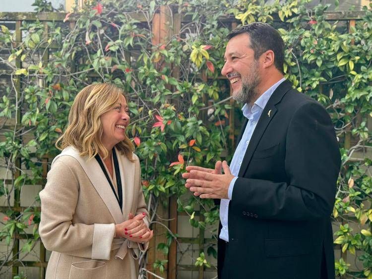 Giorgia Meloni e Matteo Salvini