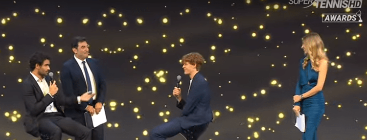 Berrettini e Sinner ai Supertennis Awards