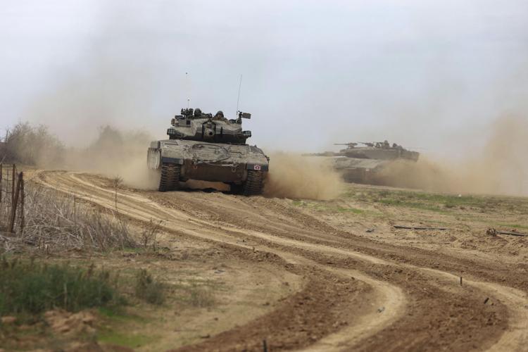 Carri armati dell'esercito israeliano AFP