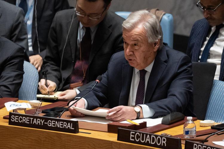 Il segretario generale delle Nazioni Unite, Antonio Guterres - Afp