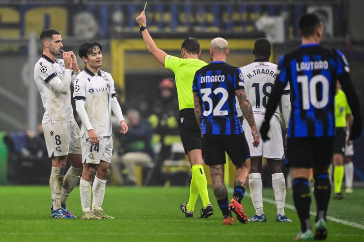Il match tra Inter e Real Sociedad di Champions League - Afp