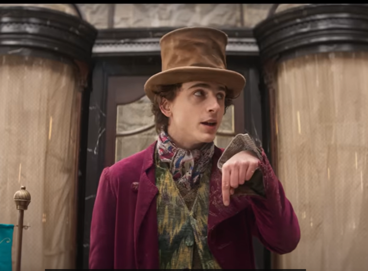 Timothée Chalamet in 'Wonka'