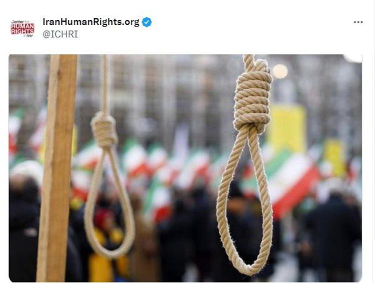 Il post condiviso da Iran Human Rights qualche giorno prima dell'esecuzione di Samira Sabzian