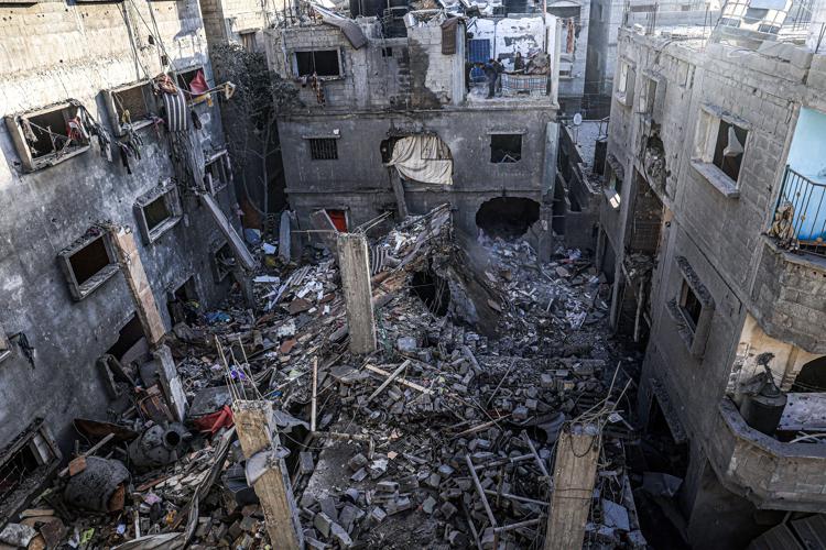 Bombardamento a Rafah (Afp)