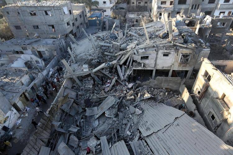 Macerie a Gaza - (Afp)