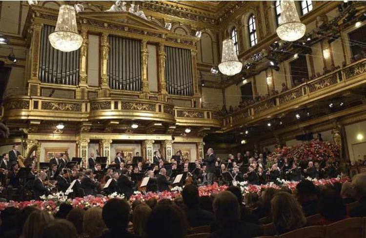 Il concerto di Capodanno nella Sala d'Oro del Musikverein di Vienna